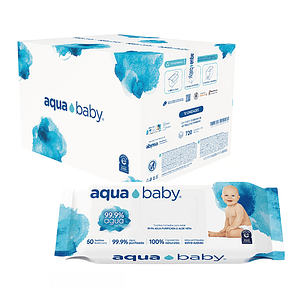 Toalla Humeda Aquababy 99% Agua 60 (X12)