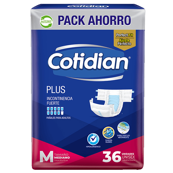 Pañal Adulto Cotidian Plus M 1