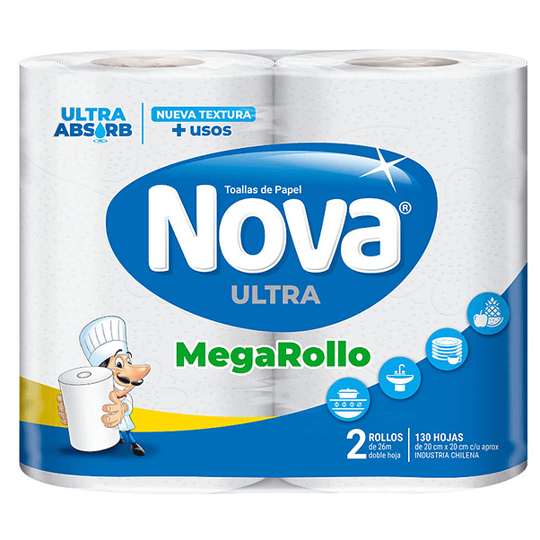 Toalla De Papel Nova Ultra Megarollo  1