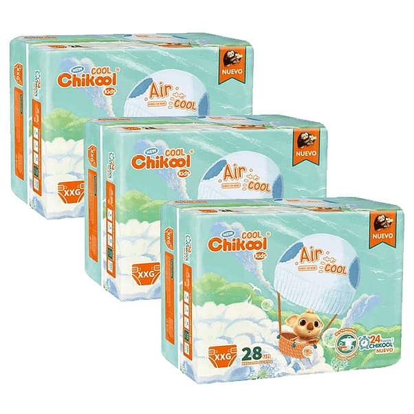 Pañal Chikool Kids Air Cool Xxg (X3)  1