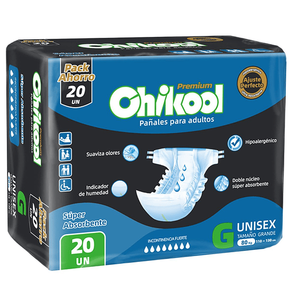 Pañal Chikool Premium Adulto G  1