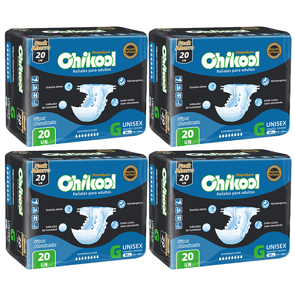 Pañal Chikool Premium Adulto G (X4) 1