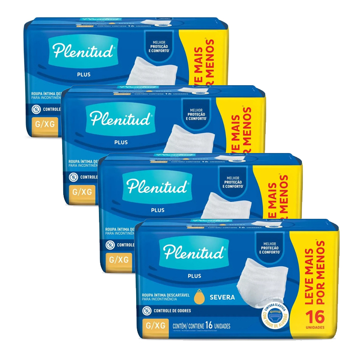 Pañal Plenitud Plus Pants G/XG - 64 Unidades