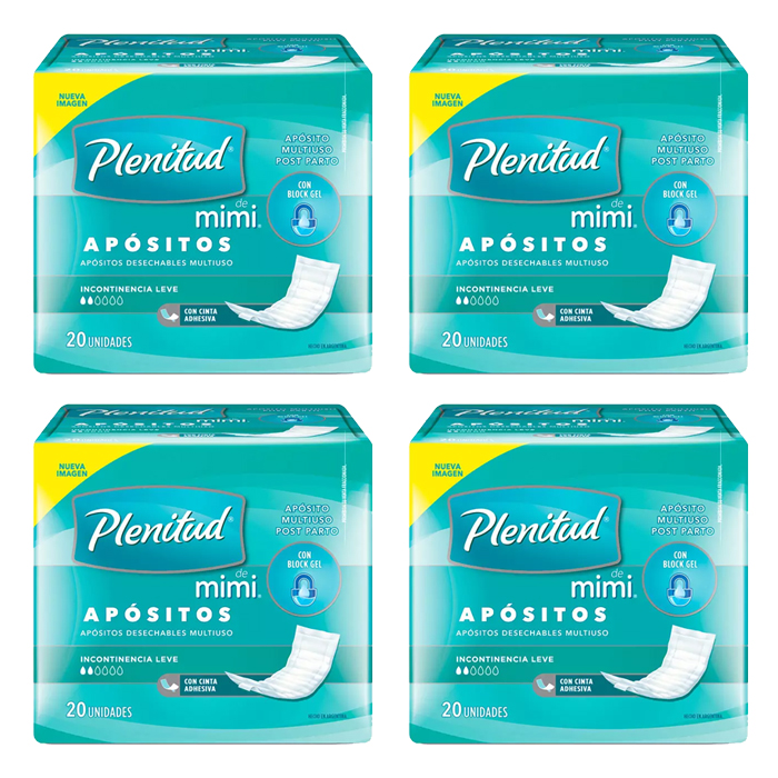 Apósitos Plenitud Incontinencia Leve Mimi - 80 Unidades