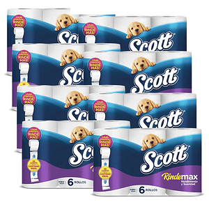 Papel Scott Rindemax 6X21 Metros (X8)