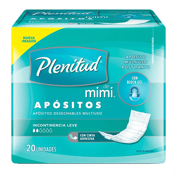 Apósitos Plenitud Incontinencia Leve Mimi 1