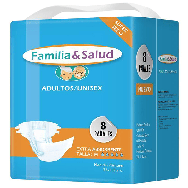 Pañal Adulto Familia & Salud M 8U 1