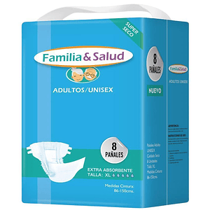 Pañal Adulto Familia & Salud Xg 8U