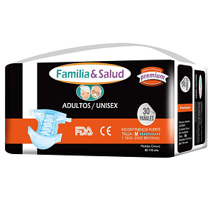 Pañal Adulto Familia & Salud Premium M 30U