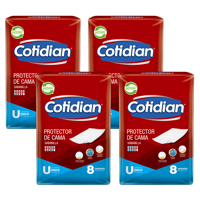 Protector de Cama Cotidian - 32 Unidades