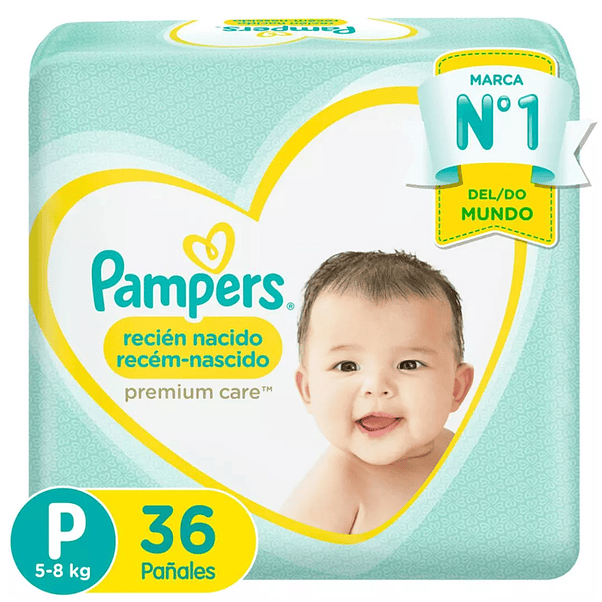 Pañal Pampers Premium Care P (X2) 2