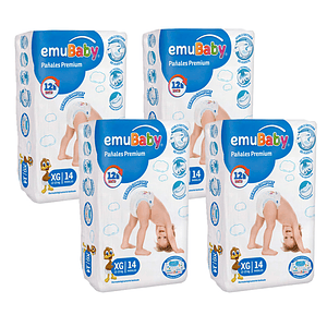 Pañal Emubaby Premium Xg (X4)