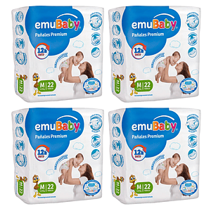Pañal Emubaby Premium M (X4)
