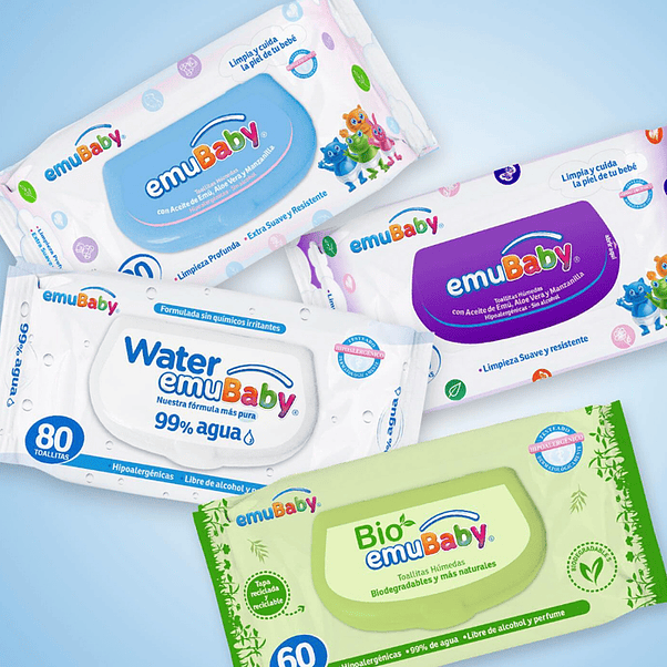 Toalla Húmeda Emubaby Water 80 (X20) 3