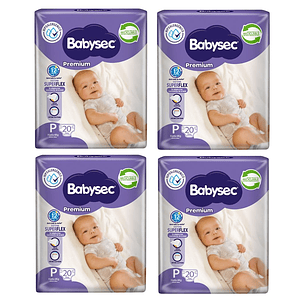 Pañal Babysec Premium P (X4)