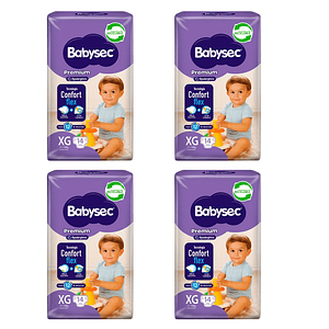 Pañal Babysec Premium Xg (X4)