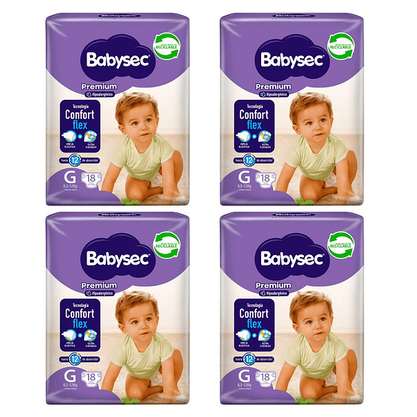 Pañal Babysec Premium G (X4) 1