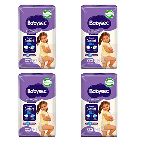 Pañal Babysec Premium Xxg (X4)