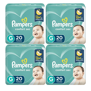 Pañal Pampers Confort Sec G (X4)