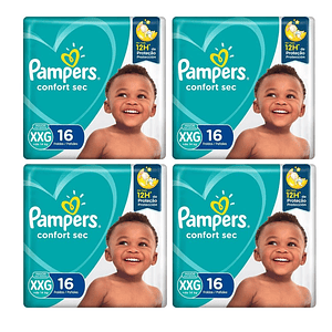 Pañal Pampers Confort Sec Xxg (X4)