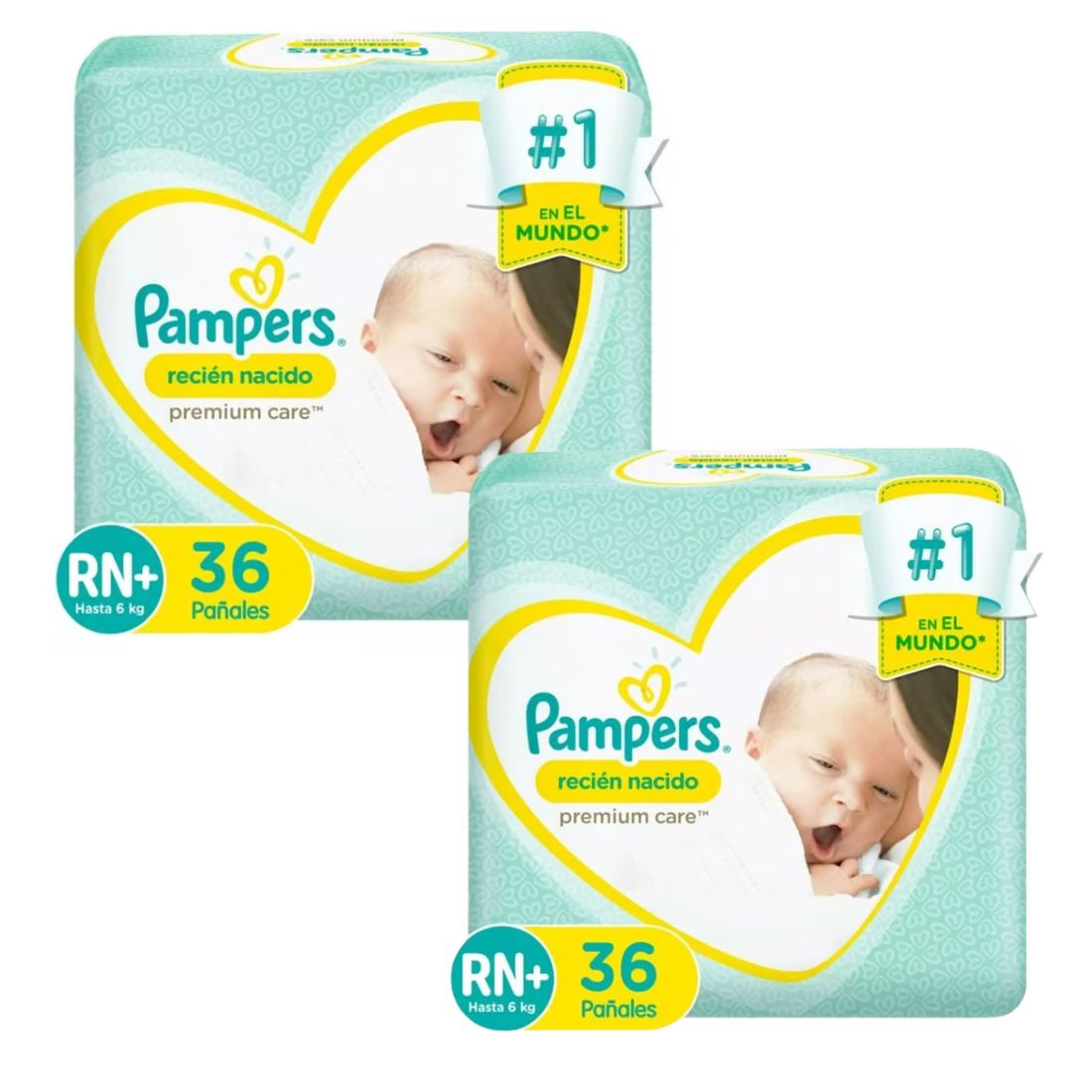 Pañal Pampers Premium Care Rn+