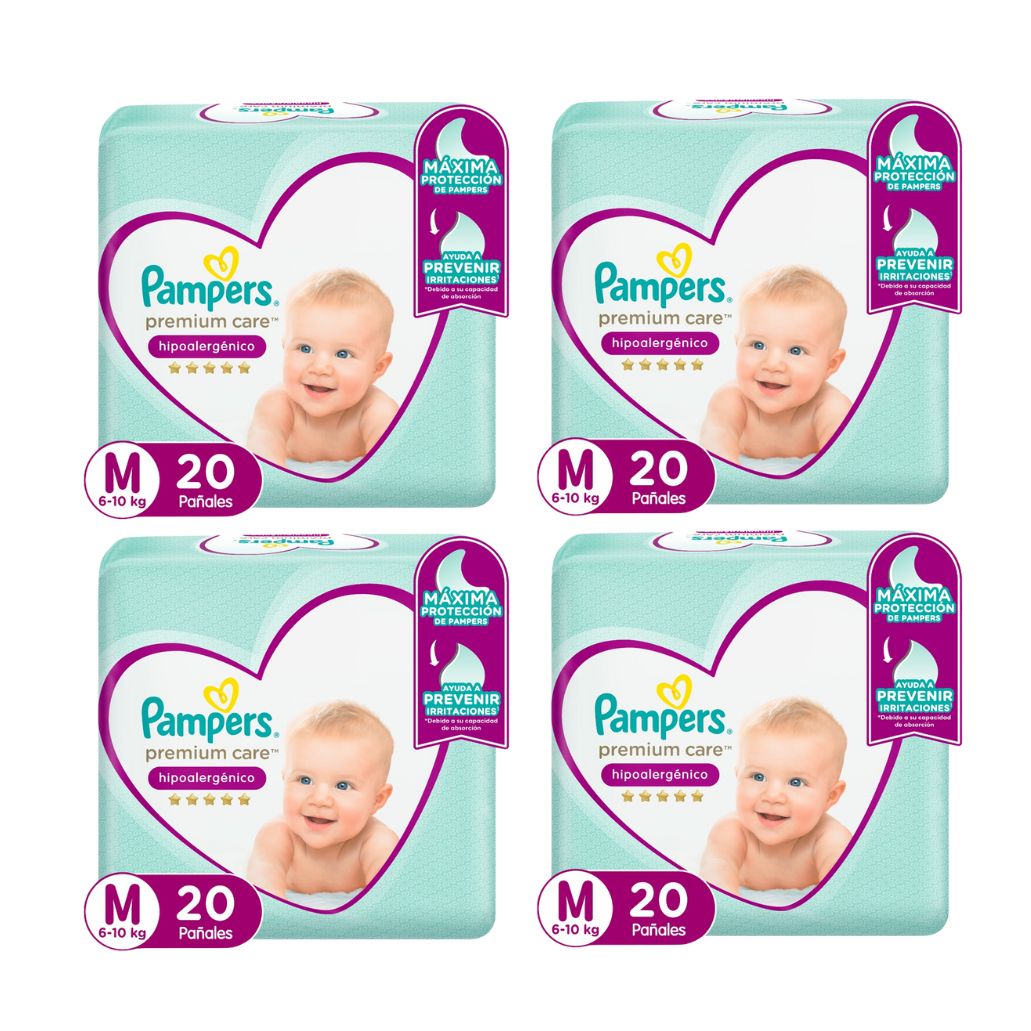 Pañal Pampers Premium Care Talla M 80 unidades