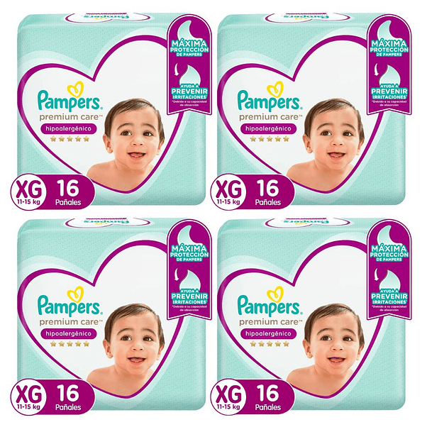 Pañal Pampers Premium Care Xg (X4) 1