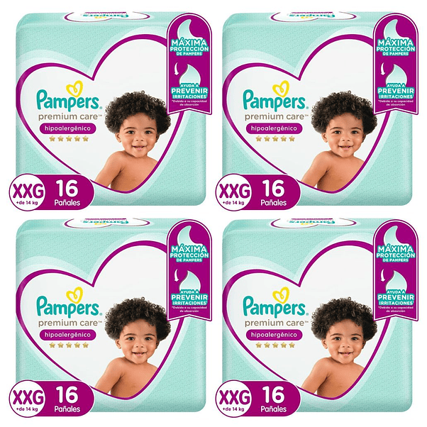 Pañal Pampers Premium Care Xxg (X4) 1