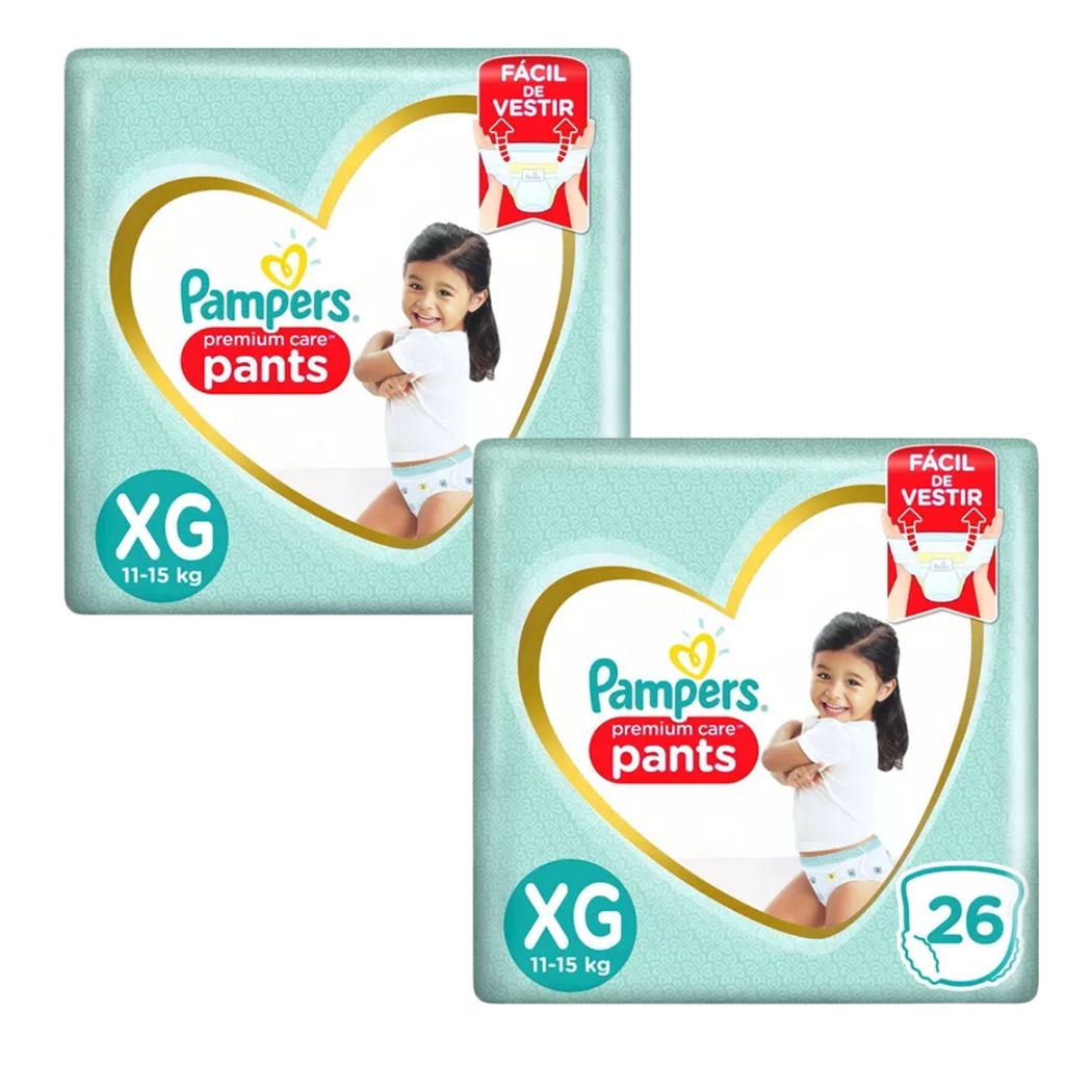 Pañal Pampers Premium Care Pants XG - 52 Unidades