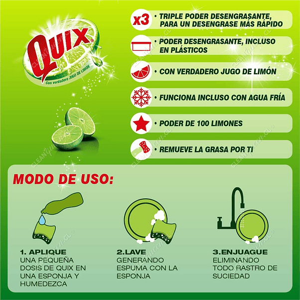 Quix detergente original 750 ml 2