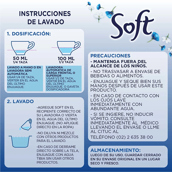 Suavizante Soft Variedades 1L 4