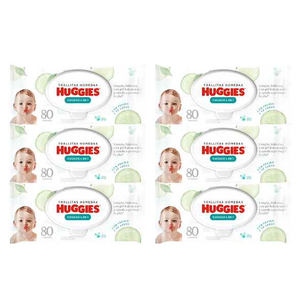 Toalla Húmeda Huggies 4En1 80 (X6) 1