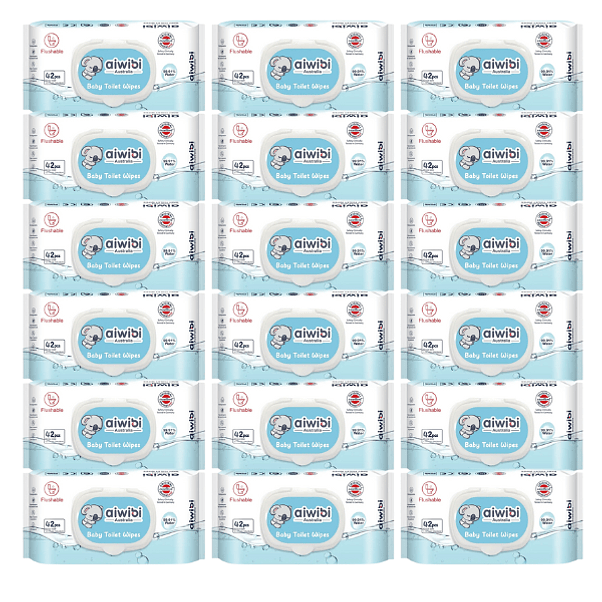 Toalla Húmeda Aiwibi Baby Toilet 42 (X18) 1