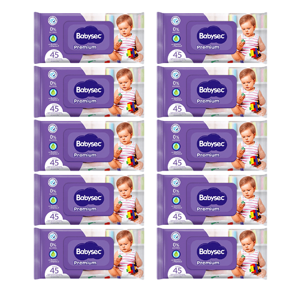 Toalla Húmeda Babysec 45 (X10) 1