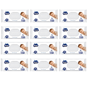 Toalla Húmeda Babysec Super Premium 99% Agua 40 (X12)