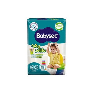 Pañal Babysec Voy Solito xg/xxg