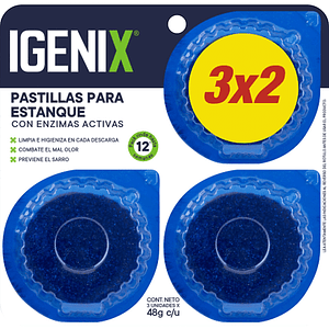Pastillas para estanque Igenix 3x2