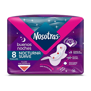 Toalla higiénica nocturna Nosotras 8u