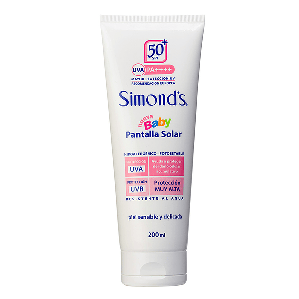 Pantalla solar de bebé Simonds 200ml 1