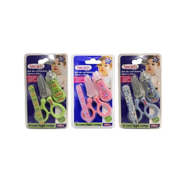 Set Corta Uñas, Tijera Y Lima Simonds 1