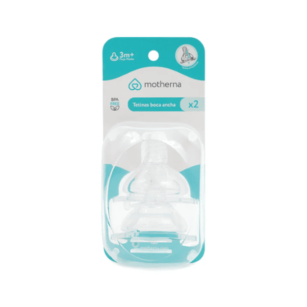Tetina boca ancha +3m Motherna x2  1