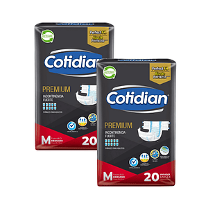 Pañal adulto cotidian premium m (x2)