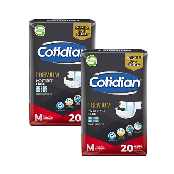 Pañal adulto cotidian premium m (x2) 1