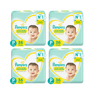 Pañal Pampers Premium Care P (x4)