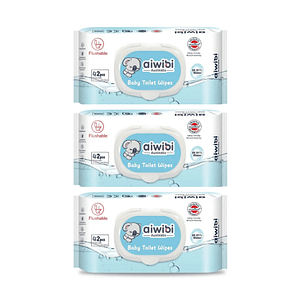 Toalla Húmeda Aiwibi Baby Toilet 42 (x3)