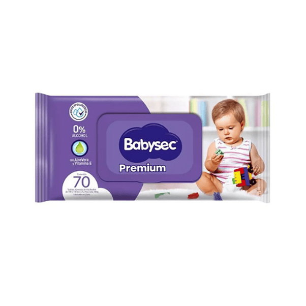 Toalla Húmeda Babysec Premium 0% Alcohol 70 1