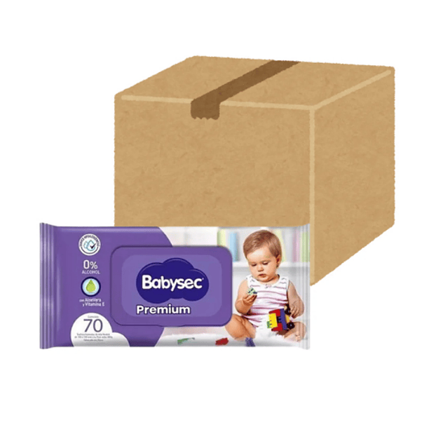 Toalla Húmeda Babysec Premium 0% Alcohol 70 (X12) 1