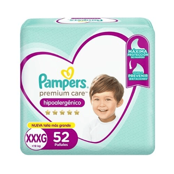 Pañal Pampers Premium Care Xxxg (52 UNIDADES) (X2) 2