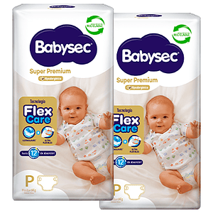 Pañal Babysec Super Premium P (X2)