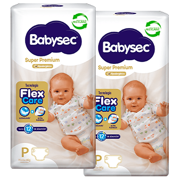 Pañal Babysec Super Premium P (X2) 1